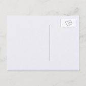 水彩フローラロマンチック日付を保存 案内ポストカード (裏面)