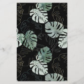 水彩フローラワイルドゼブラサファリ結婚のメニュー (裏面)