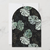 水彩フローラワイルドゼブラ30歳 招待状 (裏面)