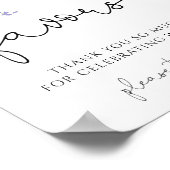 水彩フローラワイルドフラワーブライダルシャワーの恩恵 ポスター (角)