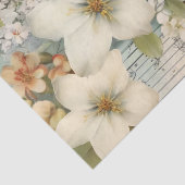 水彩フローラヴィンテージインスパイアティッシュペーパー 薄葉紙 (詳細)