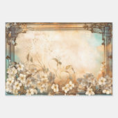 水彩フローラヴィンテージインスパイア包装シート ラッピングペーパーシート (正面3)