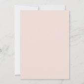 水彩フローラヴィンテージピーチバラ結婚ズ 招待状 (裏面)