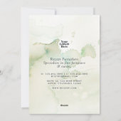 水彩フローラ企業のクリスマス シーズンカード (裏面)