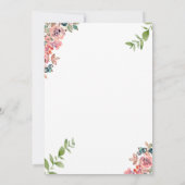 水彩フローラ保存日 招待状 (裏面)