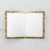 水彩フローラ優しさとサインありがとう カード (内部)