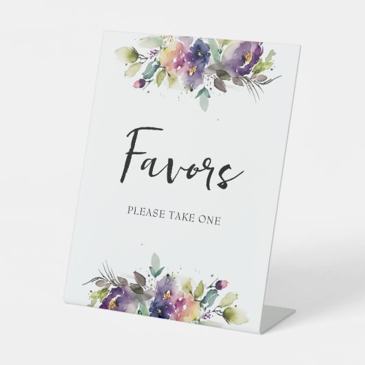 水彩フローラ優先 台座サイン (正面)