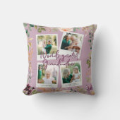 水彩フローラ写真世界もっとも偉大の祖母 クッション (正面)