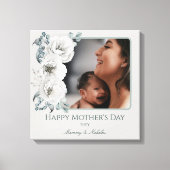 水彩フローラ写真母の日 キャンバスプリント (正面)