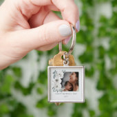 水彩フローラ写真母の日 キーホルダー (手)