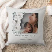 水彩フローラ写真母の日 クッション (ブランケット)