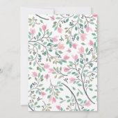 水彩フローラ分枝フォトコミットメント式 招待状 (裏面)