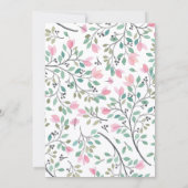 水彩フローラ分枝フォトコミットメント式 招待状 (裏面)
