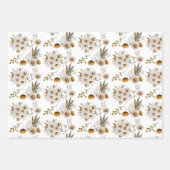 水彩フローラ包装紙シート ラッピングペーパーシート (正面)