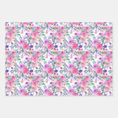 水彩フローラ包装紙シート ラッピングペーパーシート (正面3)