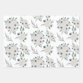 水彩フローラ包装紙シート ラッピングペーパーシート (正面3)