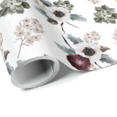 水彩フローラ包装紙 ラッピングペーパー (ロールコーナー)