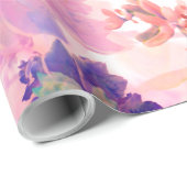 水彩フローラ包装紙 ラッピングペーパー (ロールコーナー)