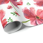 水彩フローラ包装紙 ラッピングペーパー (ロールコーナー)