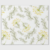 水彩フローラ包装紙 ラッピングペーパー (フラット)