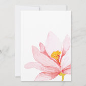 水彩フローラ卒業パーティー招待状。 招待状 (裏面)