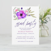 水彩フローラ卒業パーティー招待状 招待状 (スタンド正面)