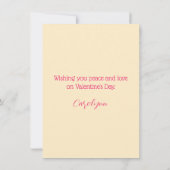 水彩フローラ友情バレンタインデーカード (裏面)