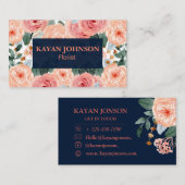 水彩フローラ名刺フローリング 名刺 (正面/裏面)