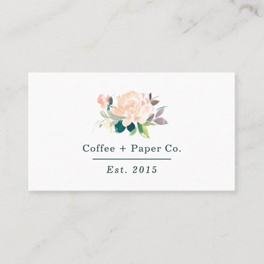 水彩フローラ名刺 名刺 (正面)