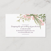 水彩フローラ名刺 名刺 (裏面)