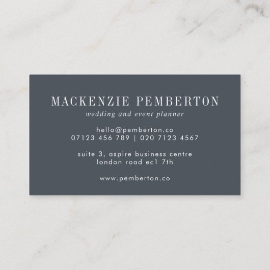 水彩フローラ名刺 名刺 (裏面)