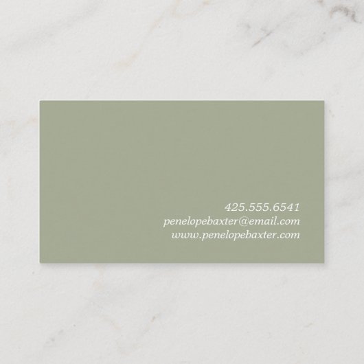 水彩フローラ名刺 名刺 (裏面)