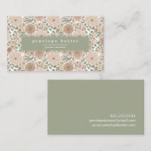 水彩フローラ名刺 名刺 (正面/裏面)