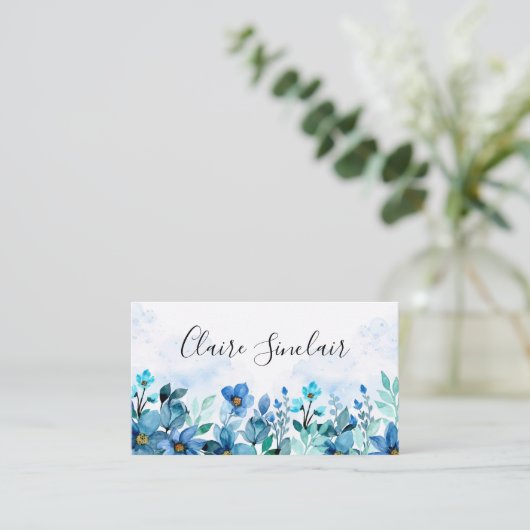 水彩フローラ名刺 名刺 (スタンド正面)