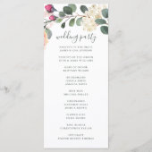 水彩フローラ園。緑の結婚葉 プログラム (裏面)