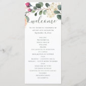 水彩フローラ園。緑の結婚葉 プログラム (正面)