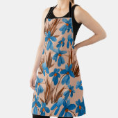 水彩フローラ夏プリント模様 エプロン (インサイチュ)