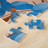 水彩フローラ夏プリント模様 ジグソーパズル (側面)