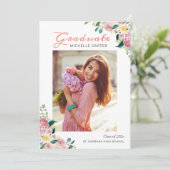 水彩フローラ女子大学院写真卒業 案内状 (スタンド正面)