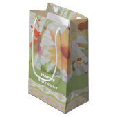 水彩フローラ小紙抱き枕 スモールペーパーバッグ (正面アングル)