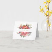 水彩フローラ悔やみや弔慰ありがとう カード (黄色い花)