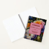水彩フローラ感謝ジャーナル手帳 ノートブック (内部)
