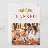 水彩フローラ感謝感謝挨拶フォトカード シーズンカード (正面)