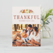 水彩フローラ感謝感謝挨拶フォトカード シーズンカード (スタンド正面)