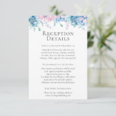 水彩フローラ披露宴詳細/方向 エンクロージャーカード (スタンド正面)