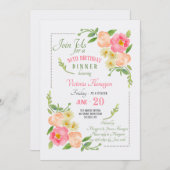 水彩フローラ招待状 招待状 (正面/裏面)