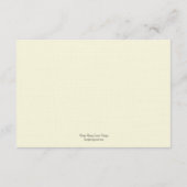 水彩フローラ指示カード エンクロージャーカード (裏面)