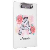 水彩フローラ文字A クリップボード (右)