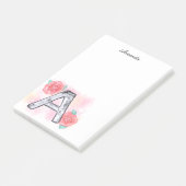 水彩フローラ文字A ポストイット (アングル)