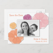 水彩フローラ日付はがきを保存 案内ポストカード (正面/裏面)